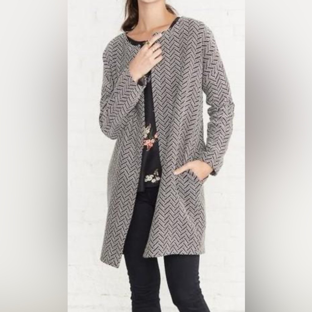 Amour Vert Monochrome Chevron Jacket